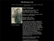 Tablet Screenshot of obenberger.com